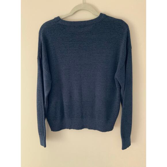 Z Supply VACAY Navy Sweater Size medium - Picture 4 of 6